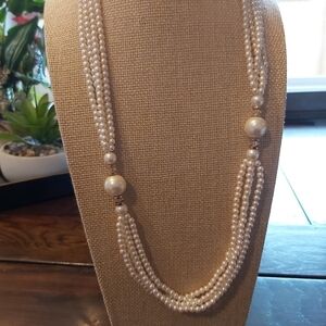 FAUX PEARL NECKLACE/B1